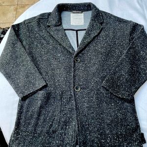Zara boys collection button down knit blazer